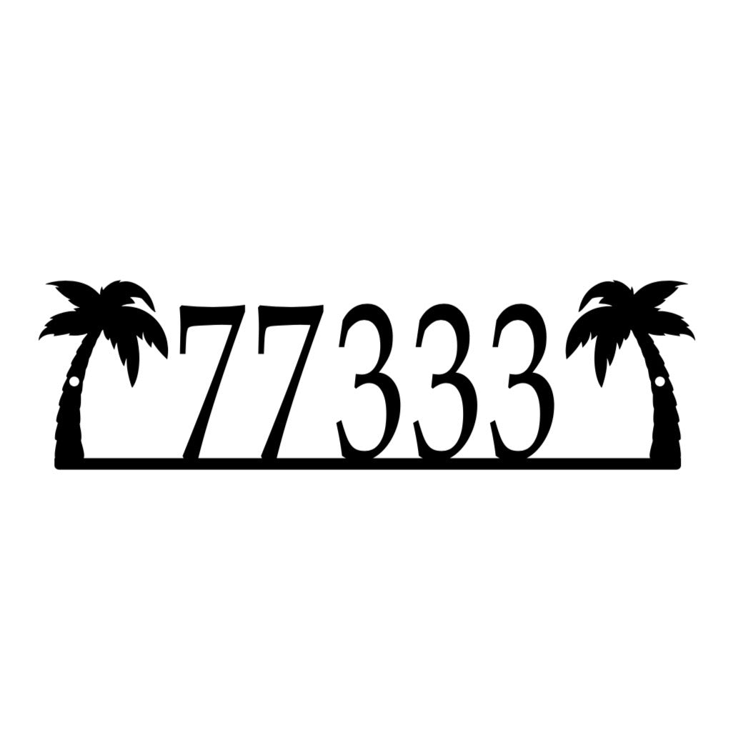 Palm Tree Address Sign Custom