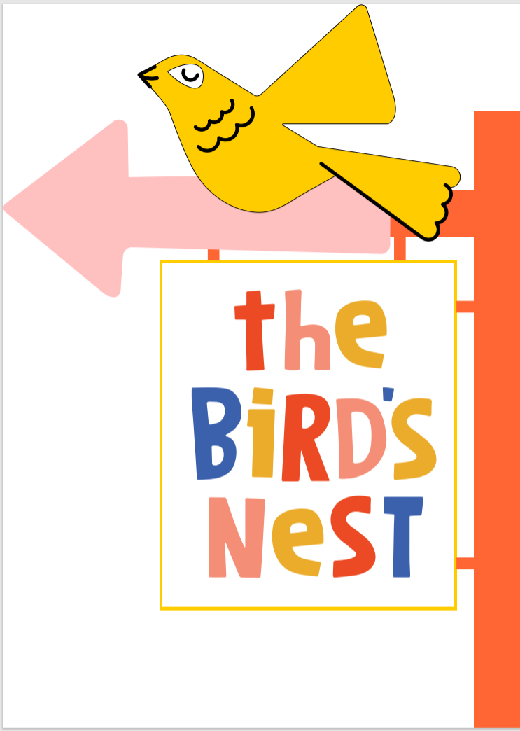 The Birds Nest Double Sided Sign