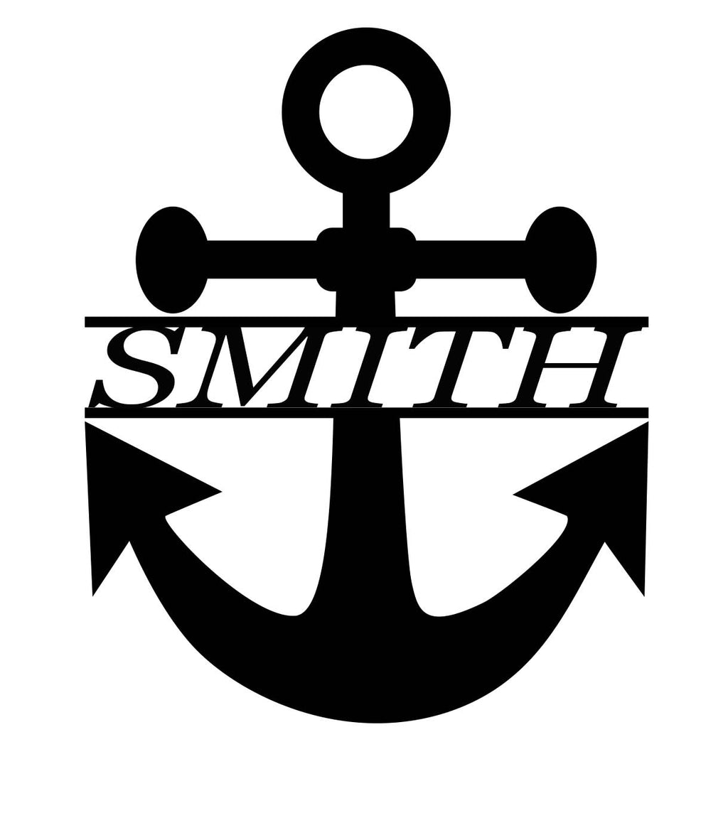 Personalized Metal Anchor Monogram