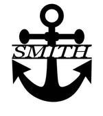 Personalized Metal Anchor Monogram