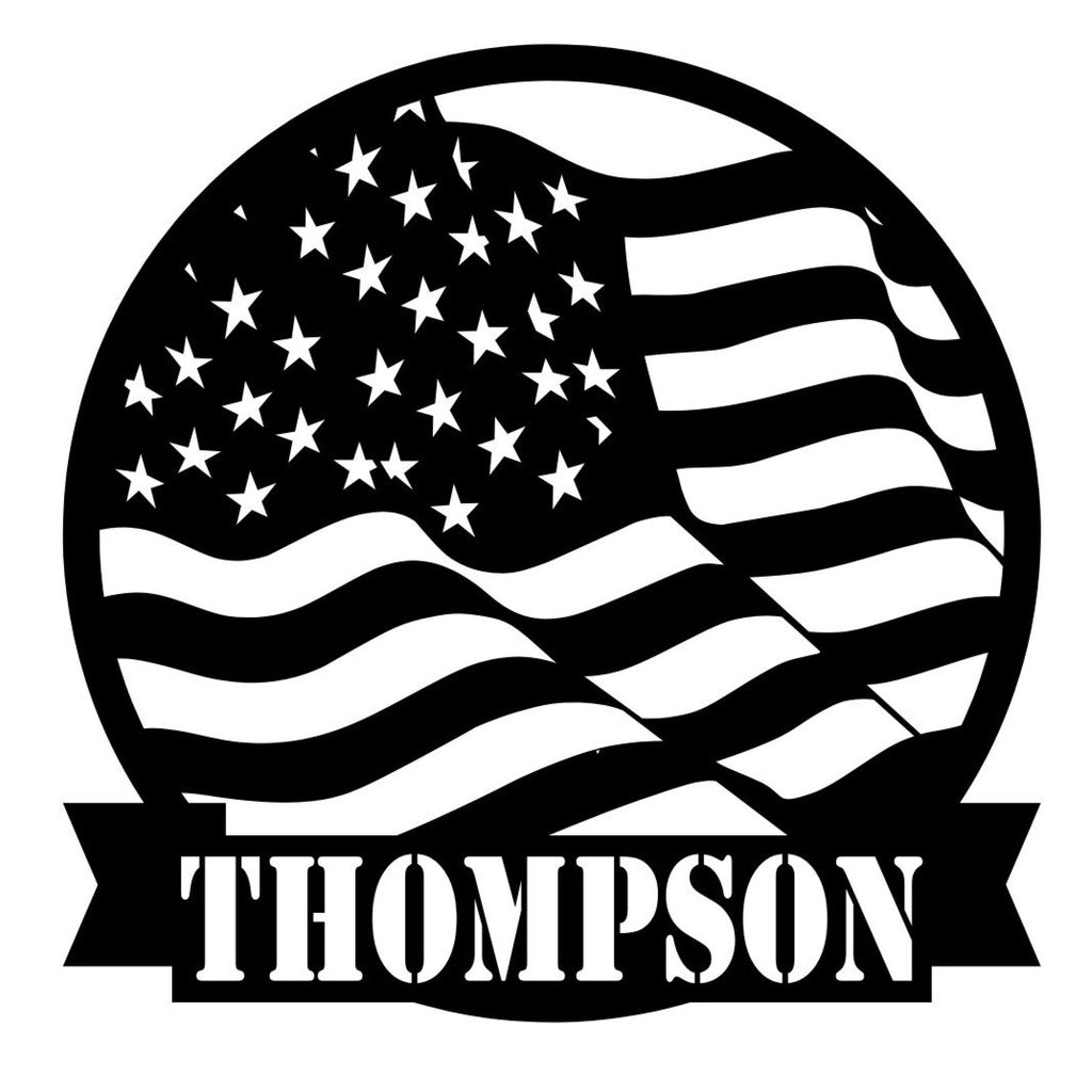 American Flag Monogram
