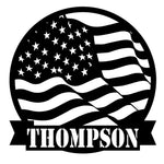 American Flag Monogram