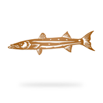 Barracuda Sign with copper finish