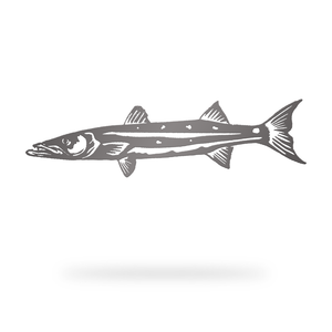 Barracuda Sign with machined finish