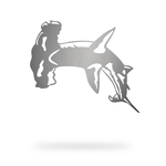 Hammerhead Shark Sign with machined finish