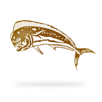 Mahi Mahi Sign with copper finish