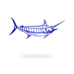 Marlin Sign with blue finish