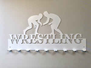 Wrestling Medal Hanger with split font