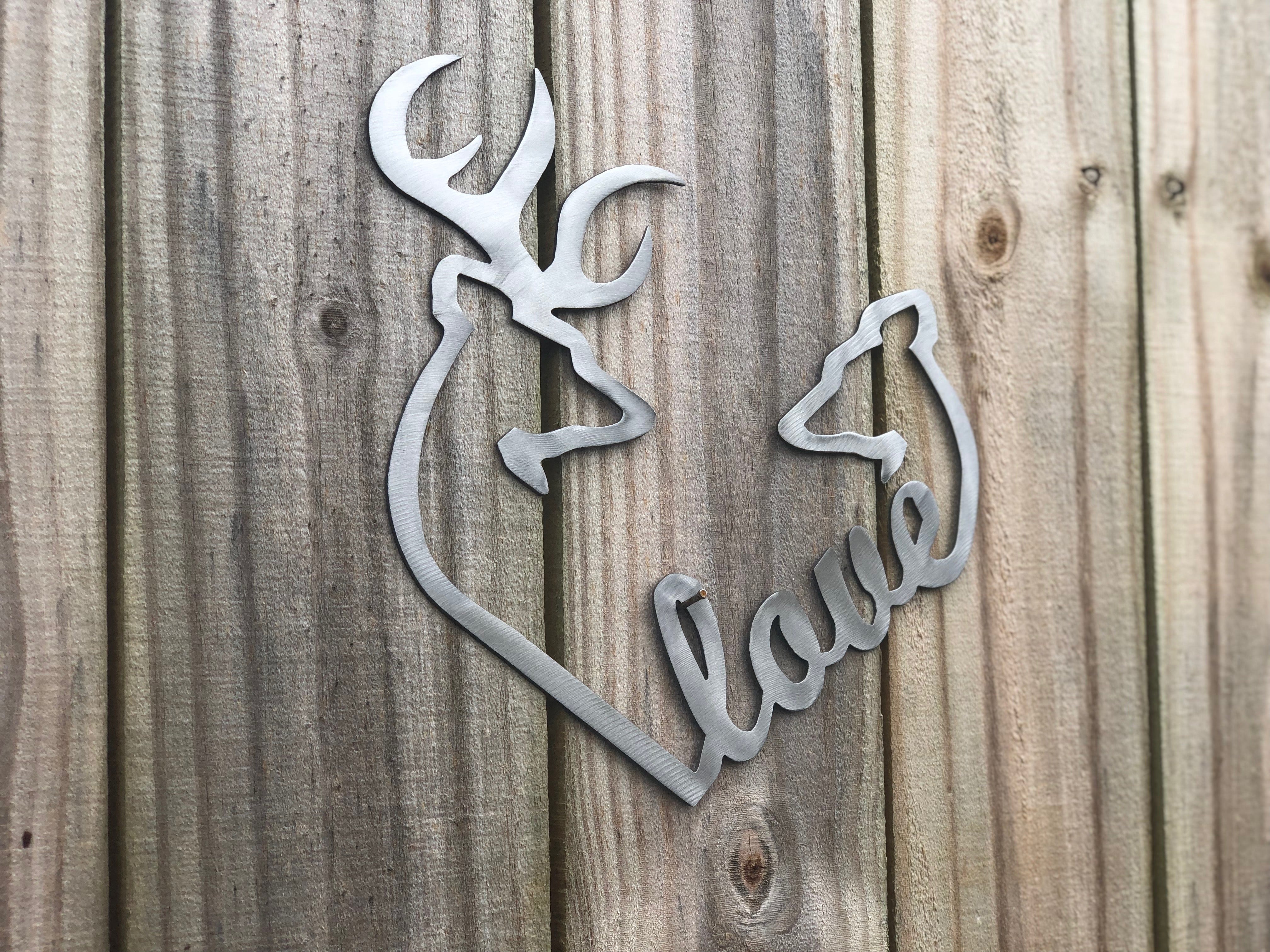 Buck and Doe Heart