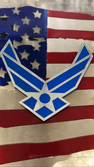 us air force military metal art