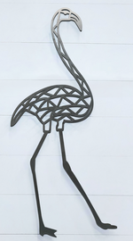 Geometric Flamingo Sign