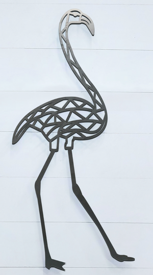 Geometric Flamingo Sign
