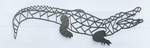 Geometric Alligator Sign