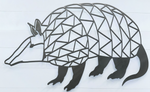 Geometric Armadillo Sign