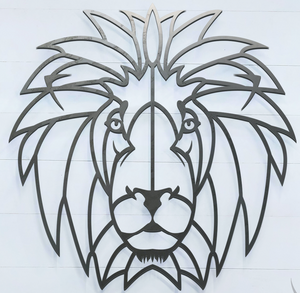 Geometric Lion Sign