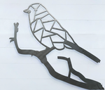Geometric Love Bird Sign