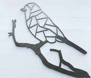 Geometric Love Bird Sign