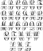 Circle Monogram - Split