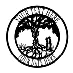 Anniversary Monogram with Names & Date - Tree of life
