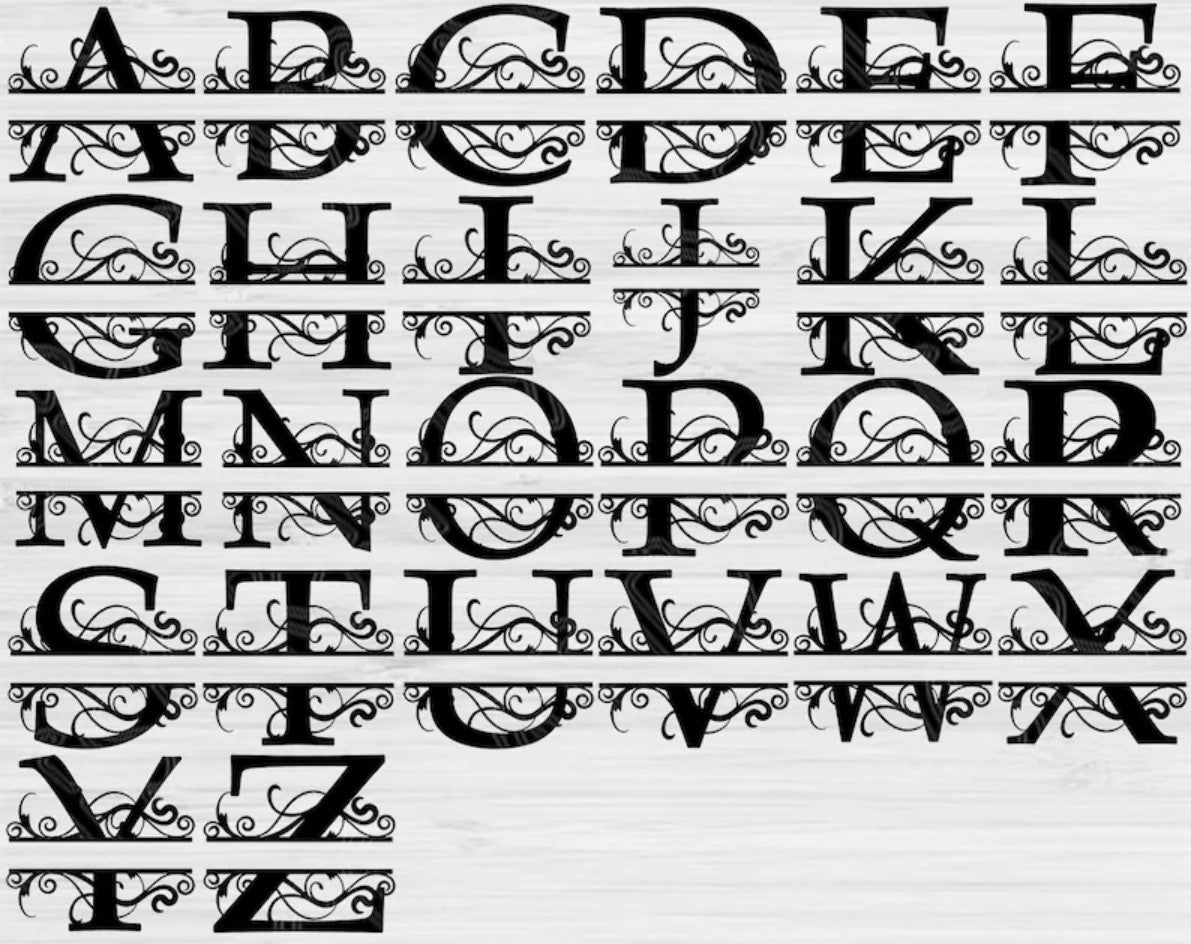 Monogram - Traditional Scroll