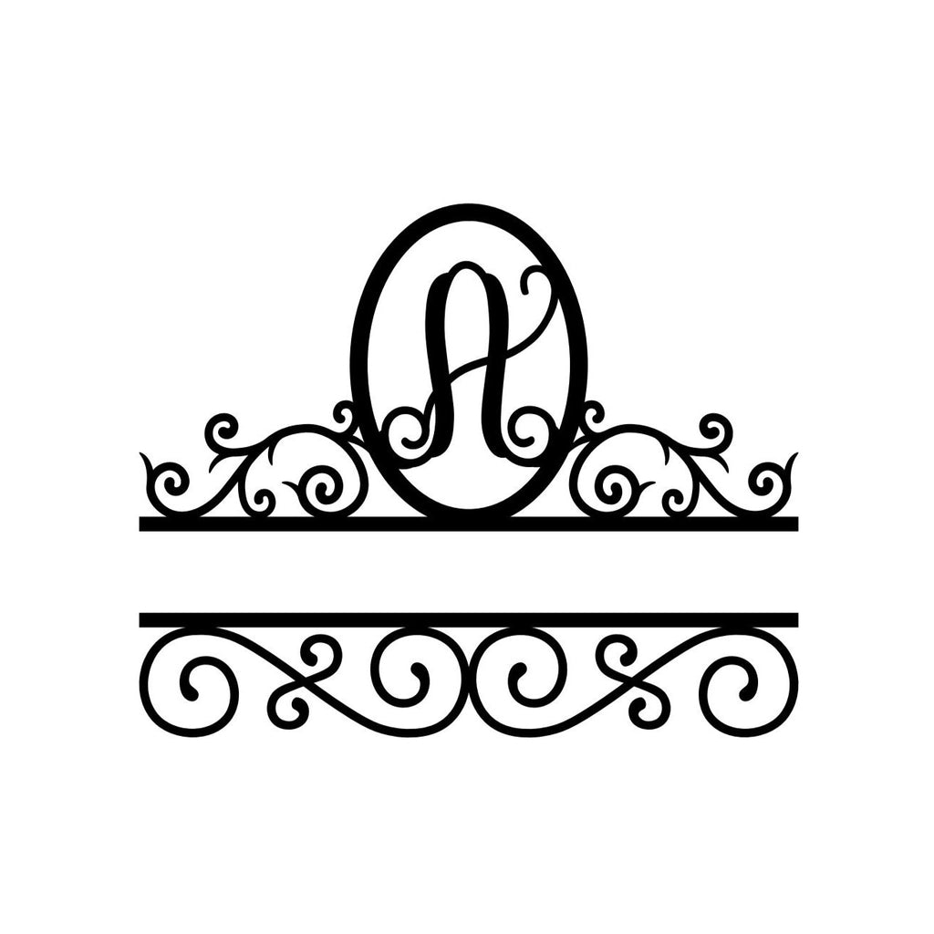 Split Scroll Monogram