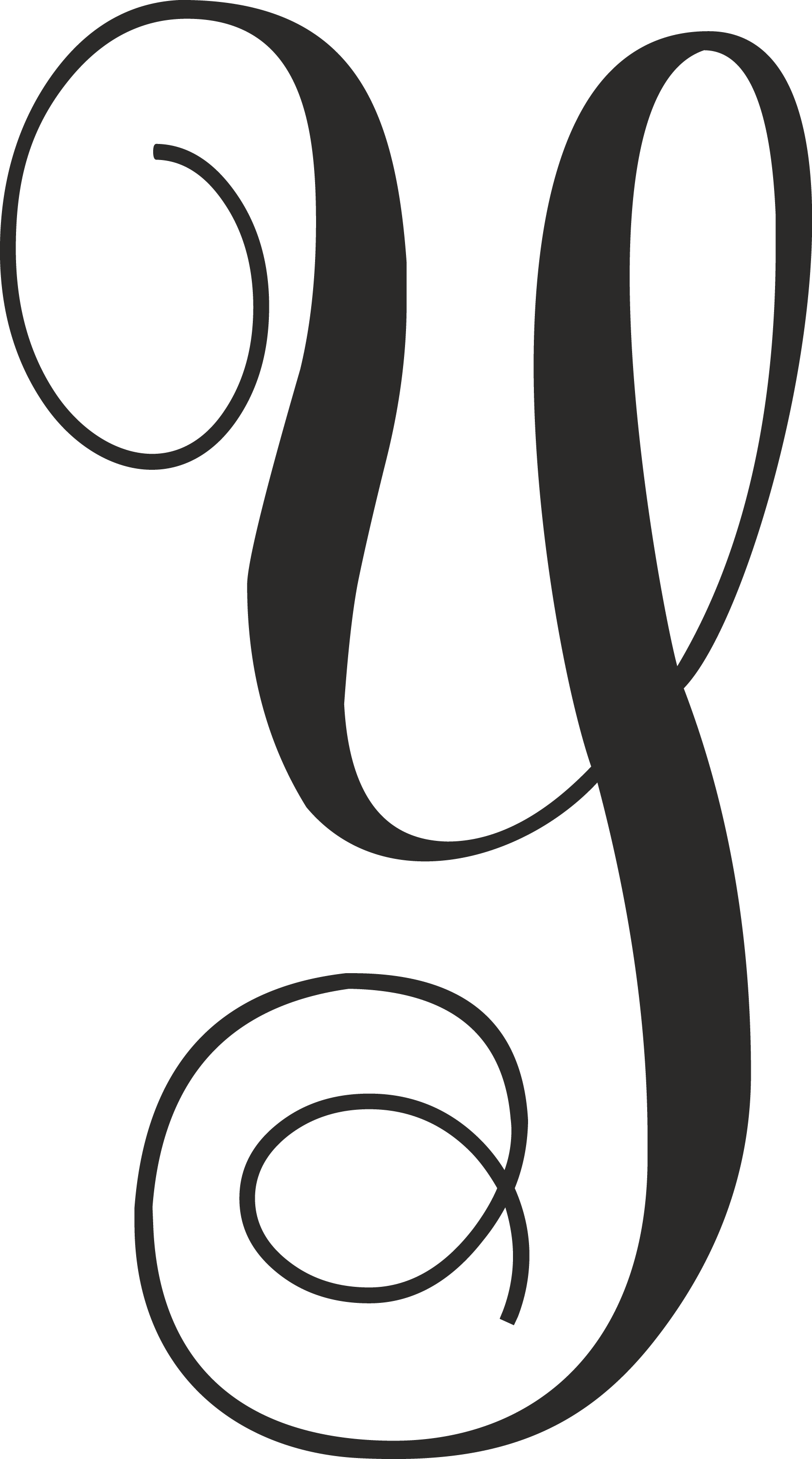 Fancy Cursive Letter Y