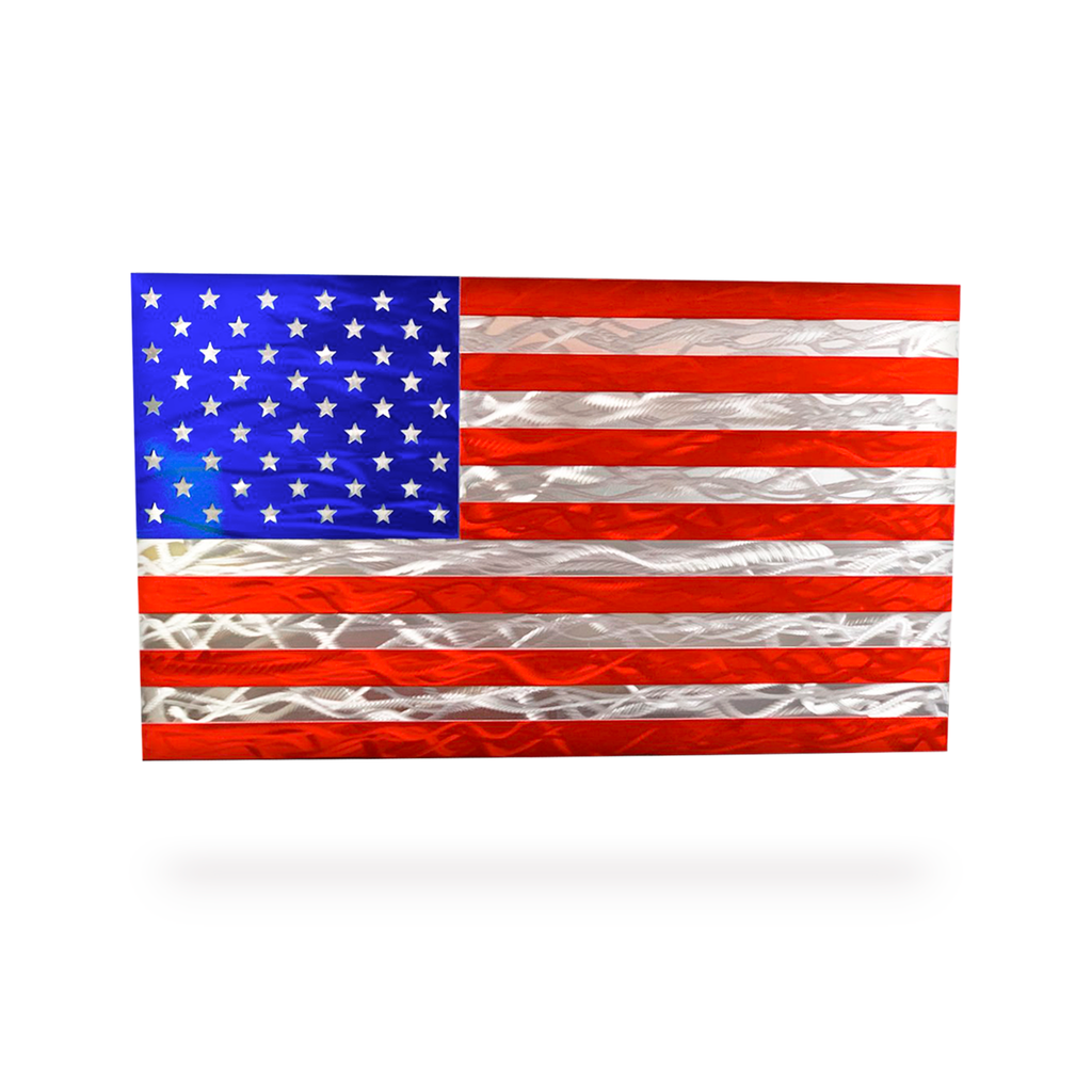 Aluminum american flag