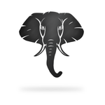 Elephant Sign with black finish