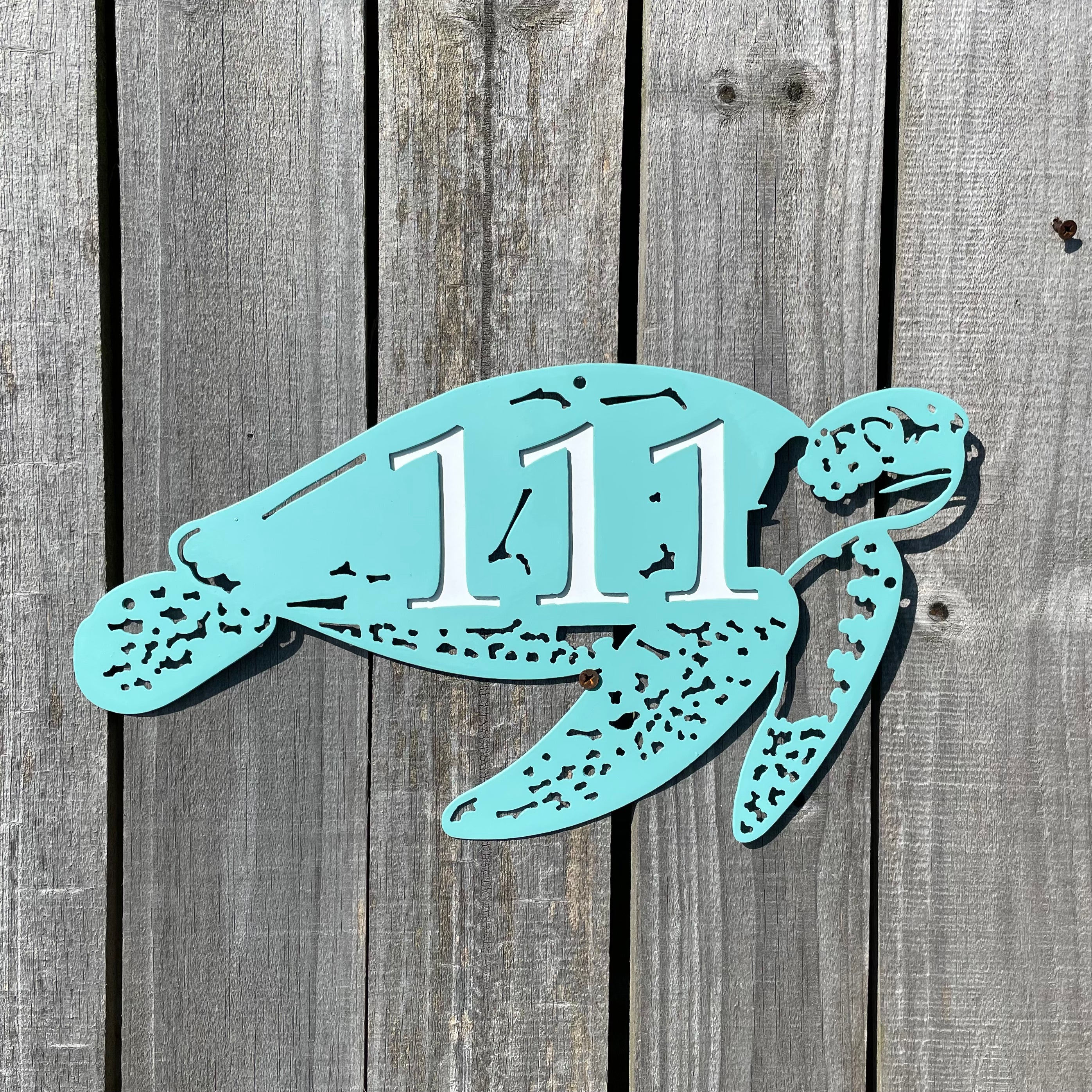 Sea Turtle Address Sign - Custom