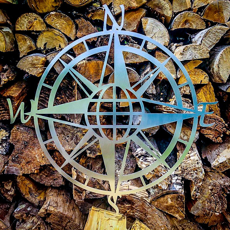 metal nautical compass