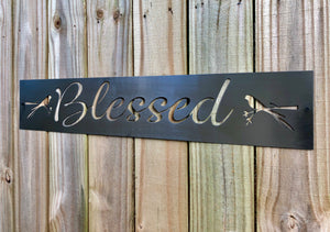 blessed welcome sign