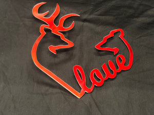 Buck and Doe Heart