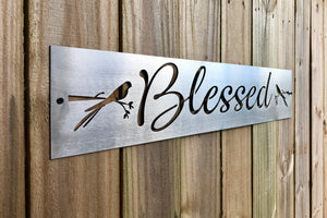 Blessed welcome sign