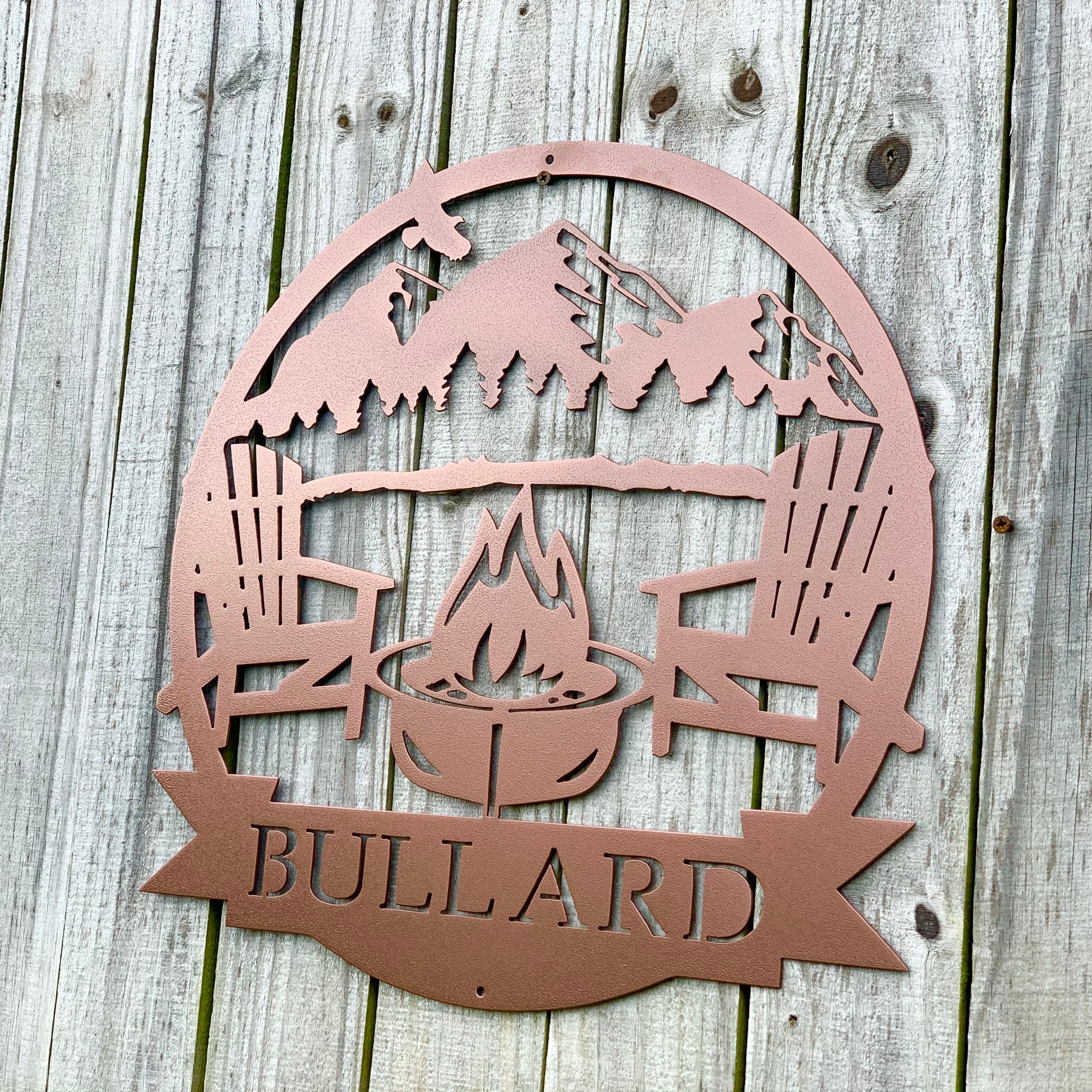 Camp Fire Monogram
