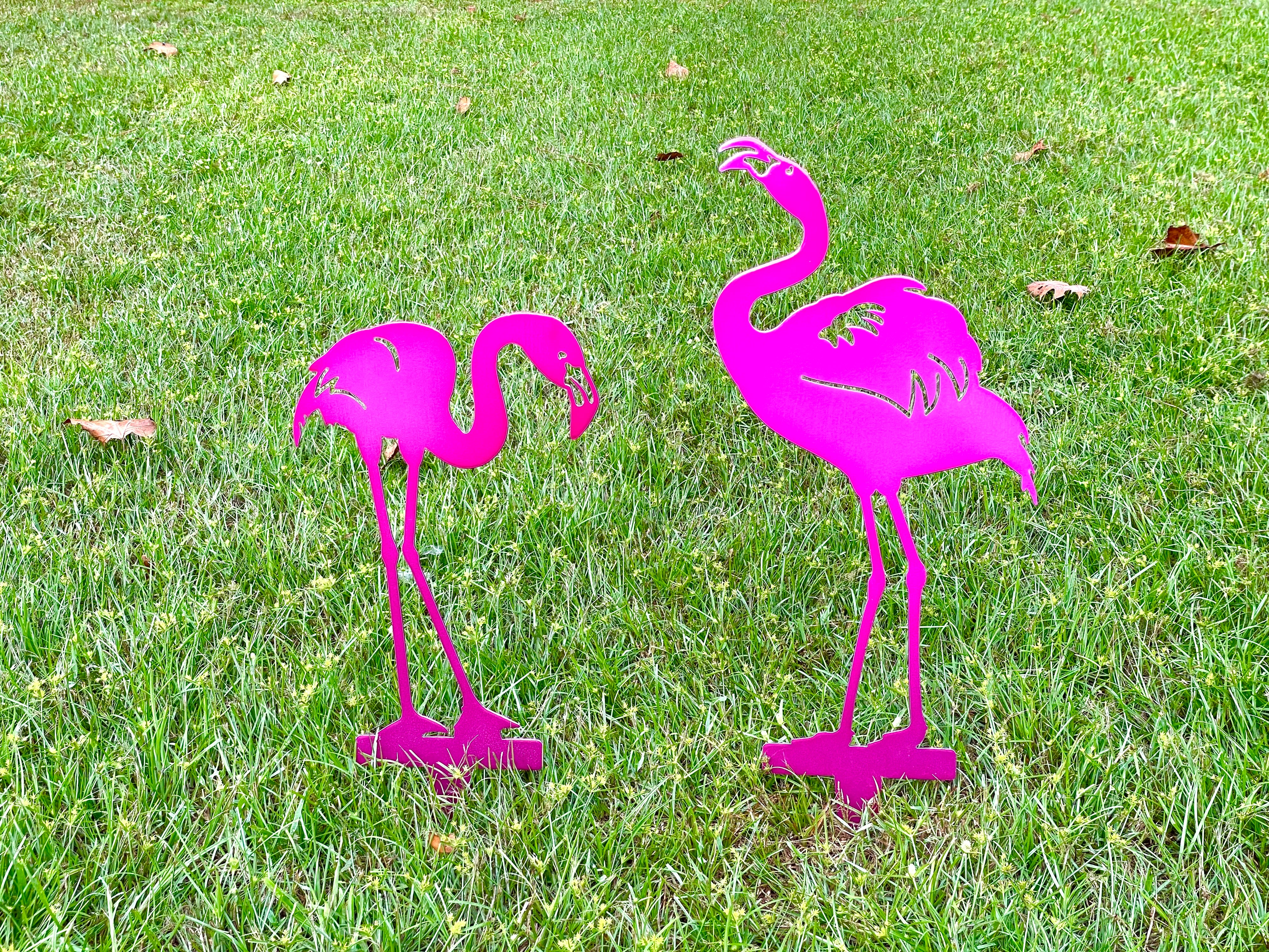 Yard Stakes - Flamingo