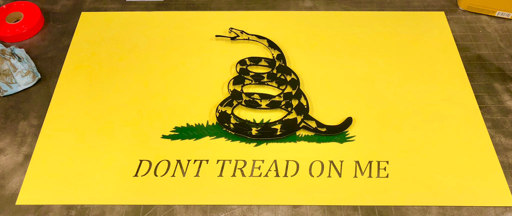 Metal Gadsden Flag