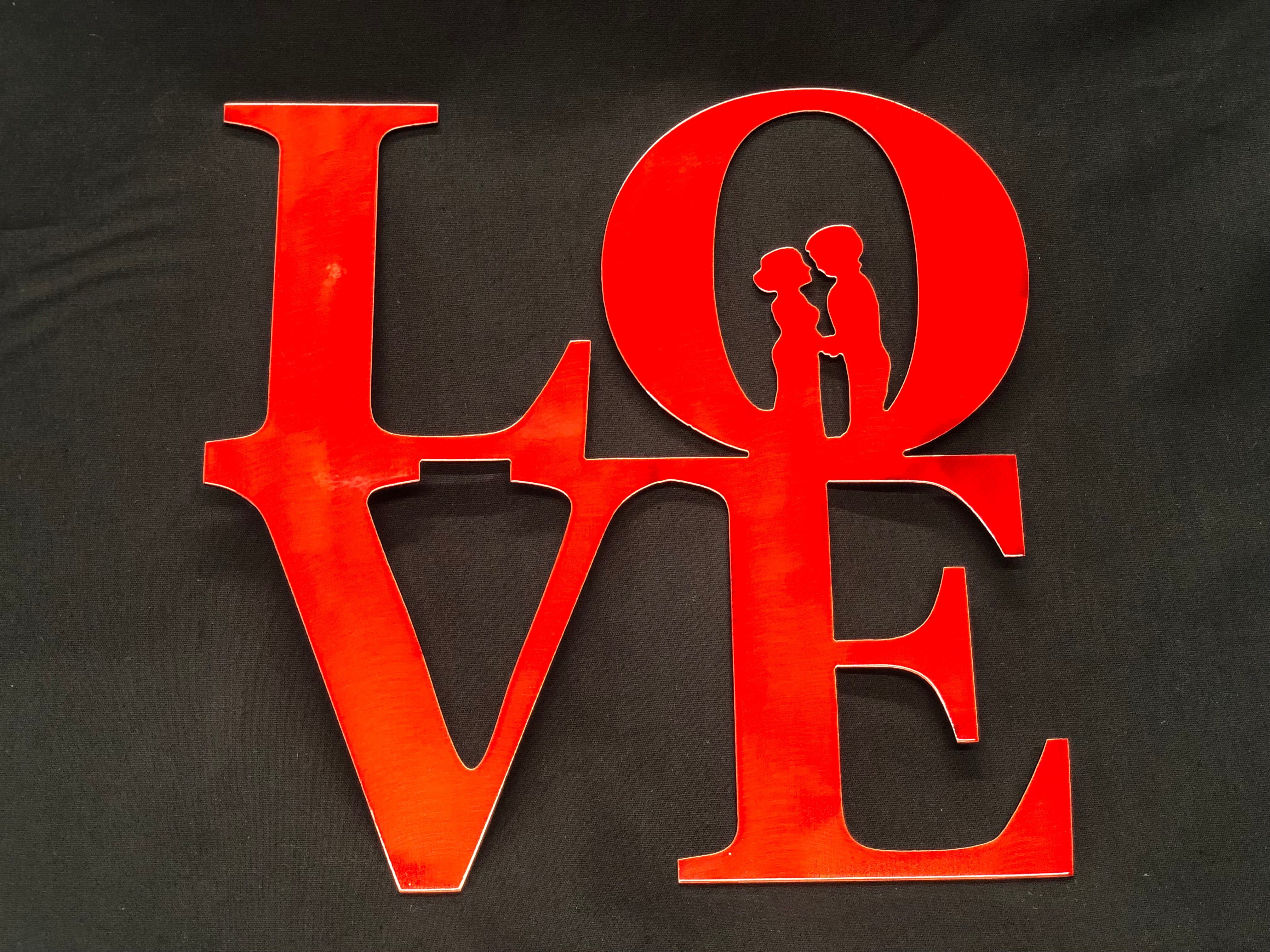 love sign with couple