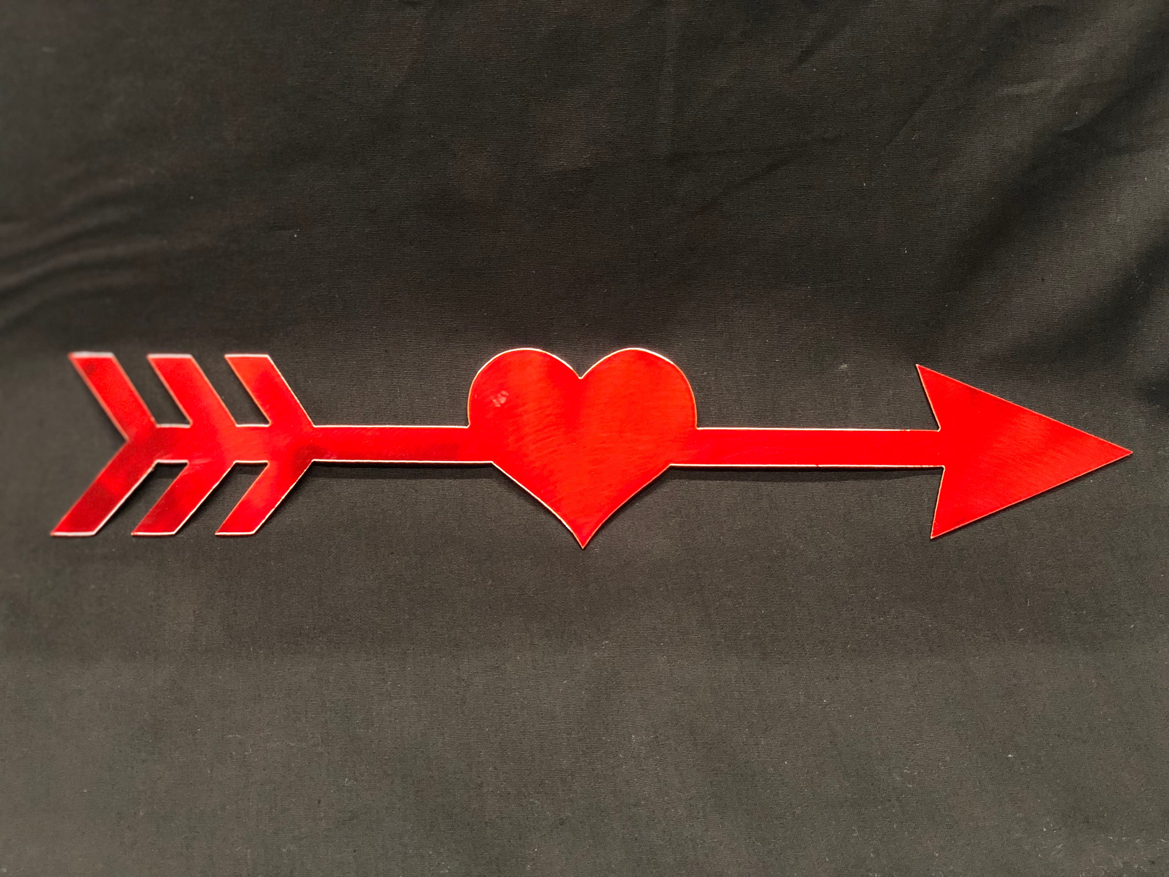Heart Arrow home decor sign 
