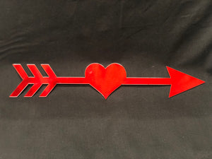 Heart Arrow home decor sign 