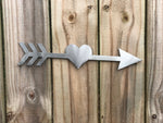 Heart Arrow home decor sign 