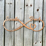 Infinity Heart with Names/Date