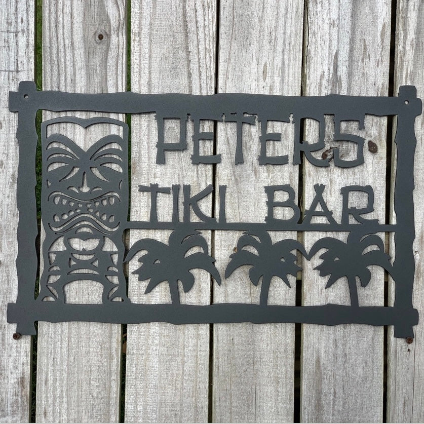 Tiki Bar - Personalized sign
