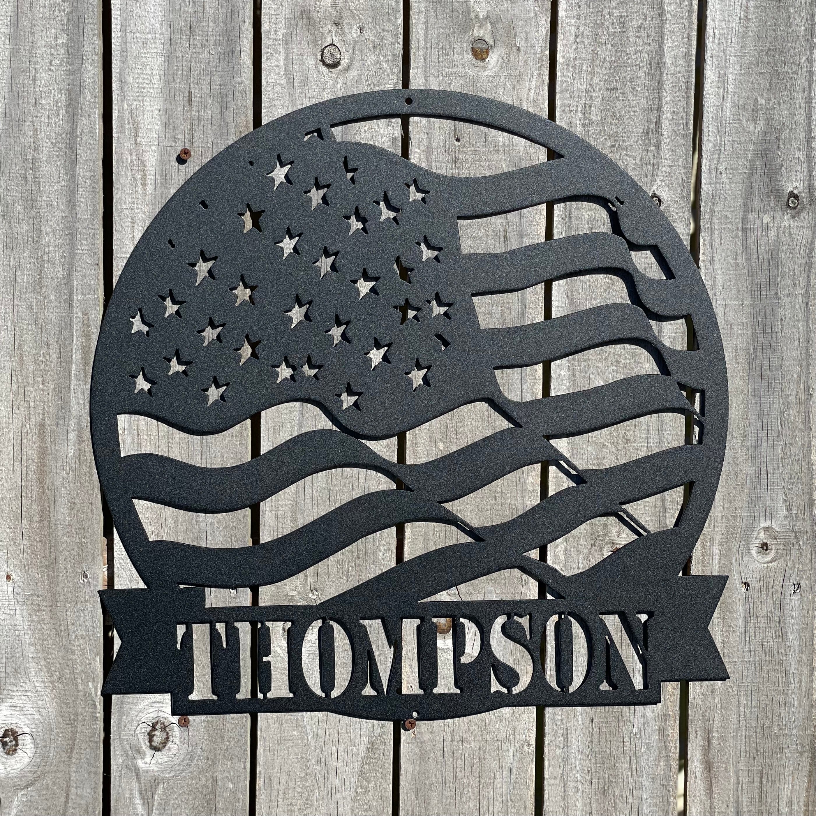 American Flag Monogram