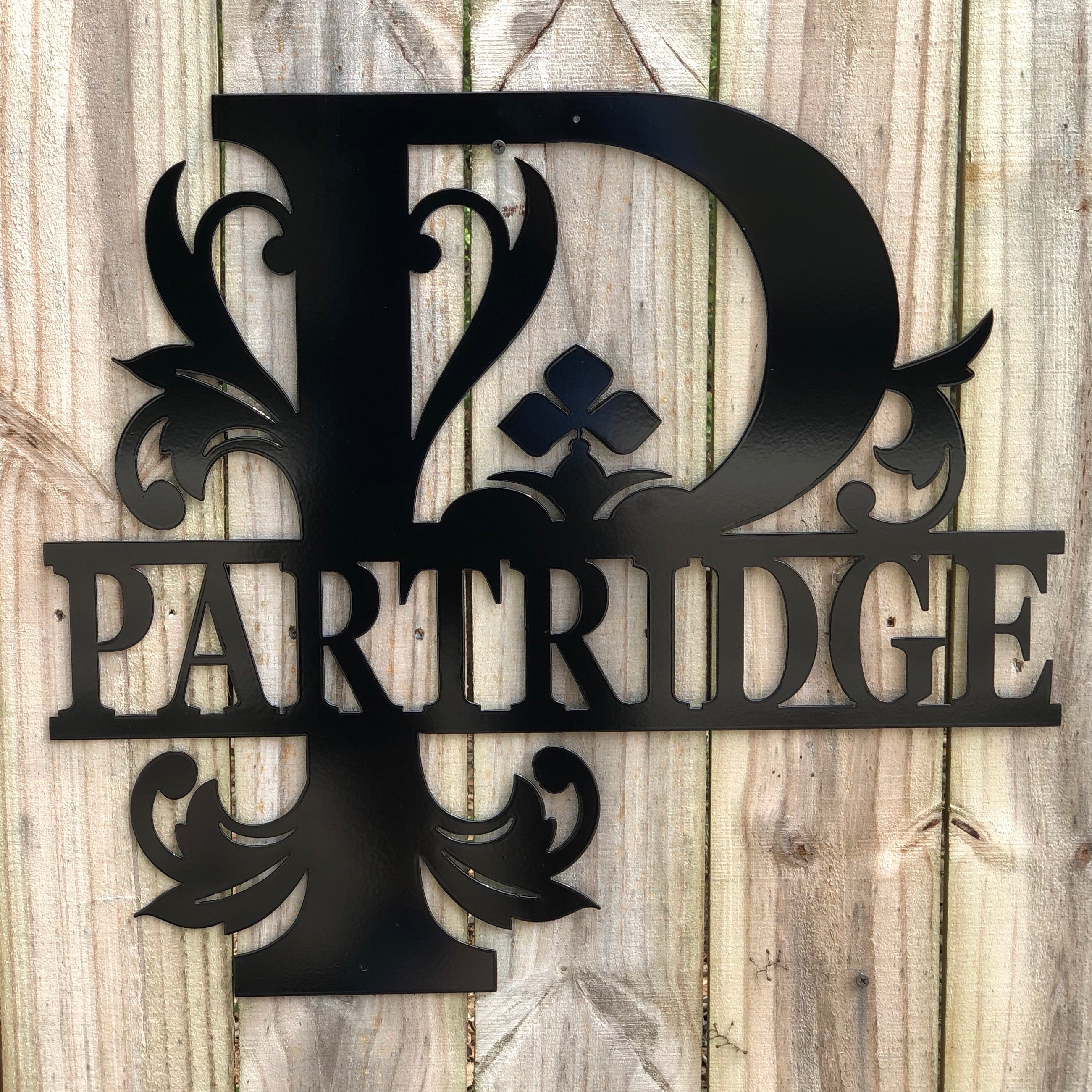 Custom Traditional Split monogram