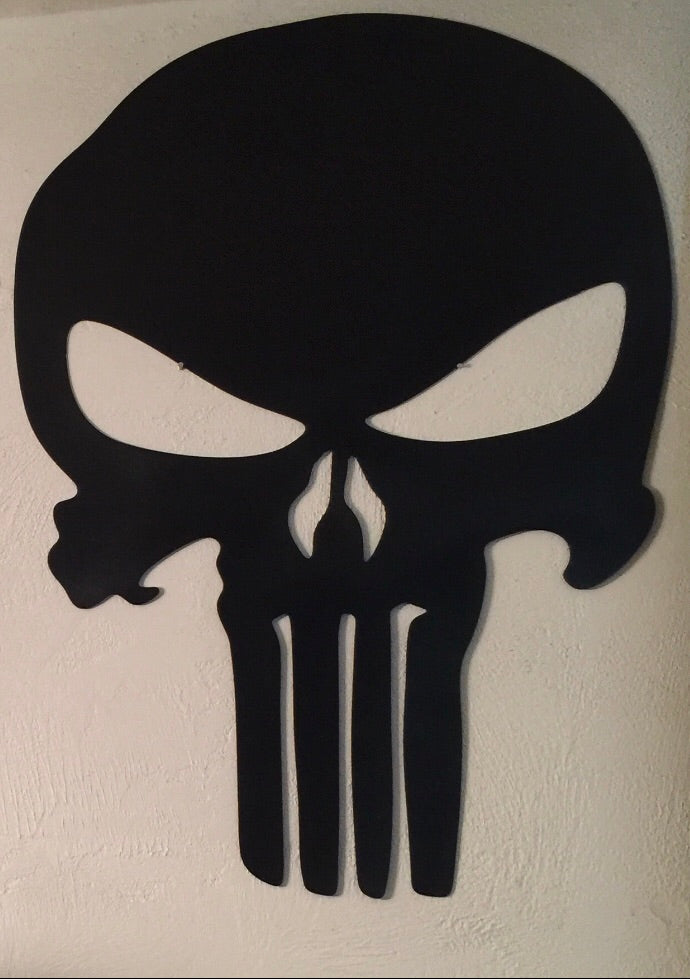 Matte Black Punisher Skull