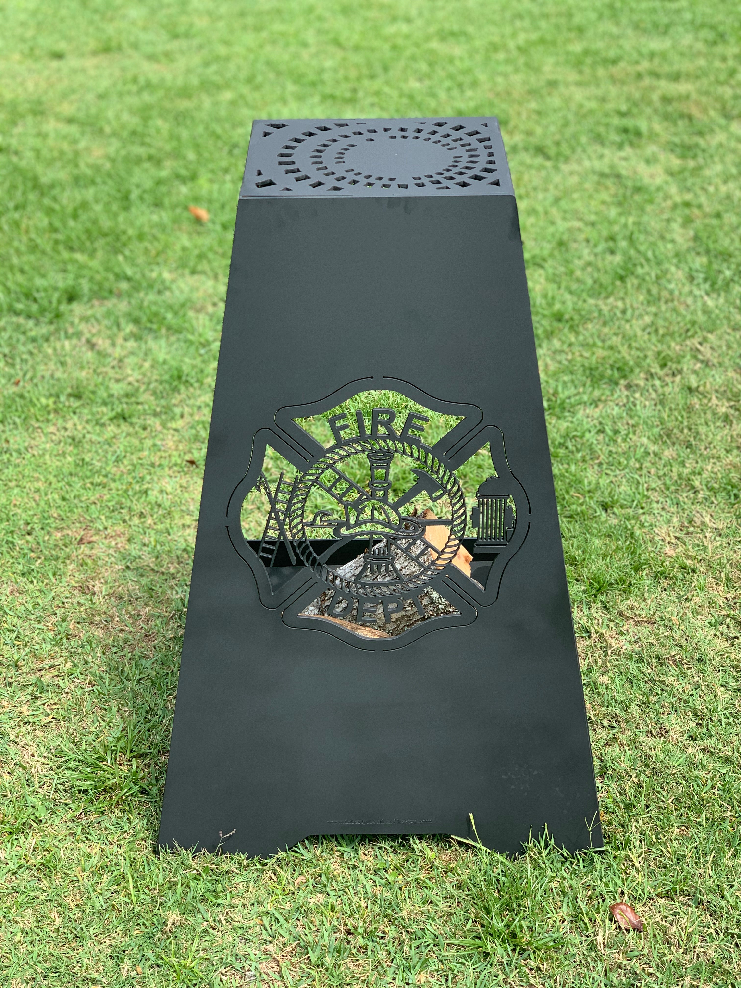 Firefighter Fire Pit - Rectangle Tall