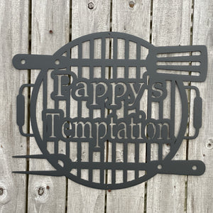 Personalized BBQ Grill - Sign