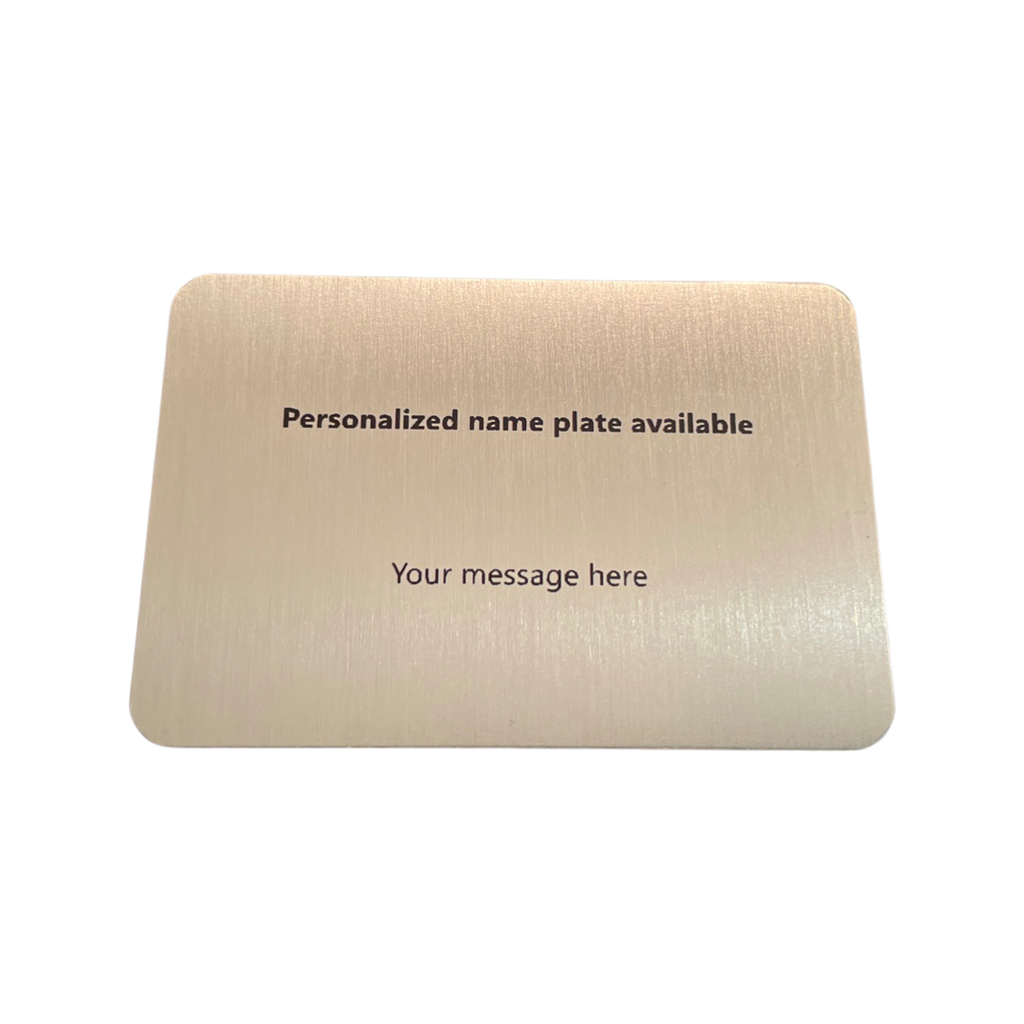 Personalized name plate