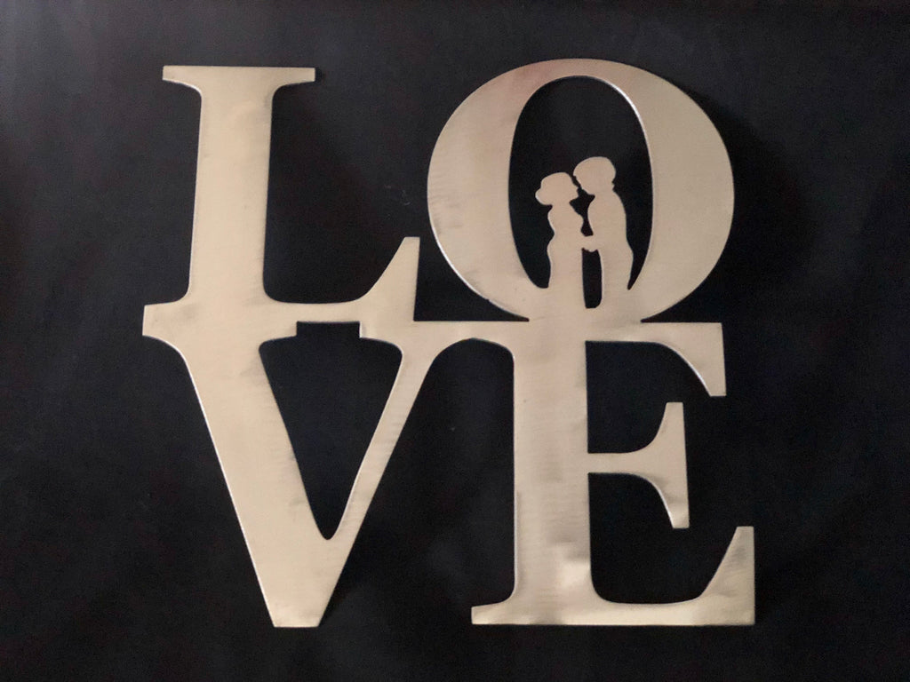 love sign with couple