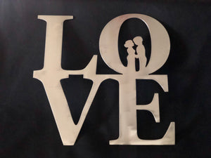 love sign with couple